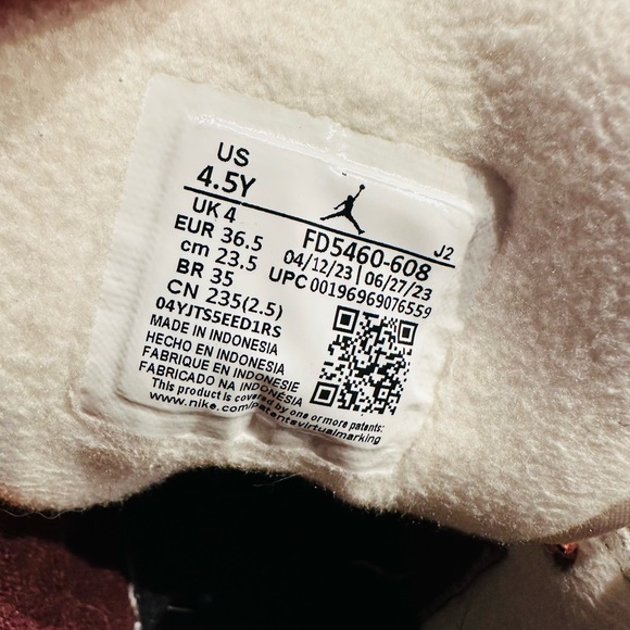 Nike Air JORDAN 1 MID SE GS 'PLAID' Youth Size 4.5 - Picture 10 of 10